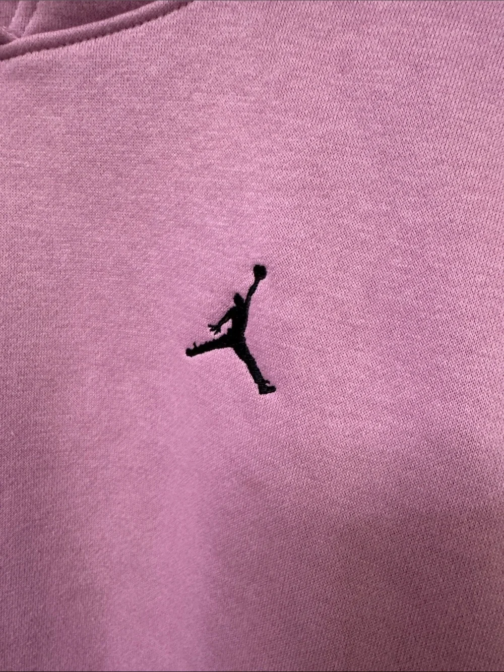 Jordan Men’s Lavender Hoodie with Black Jumpman EUC M